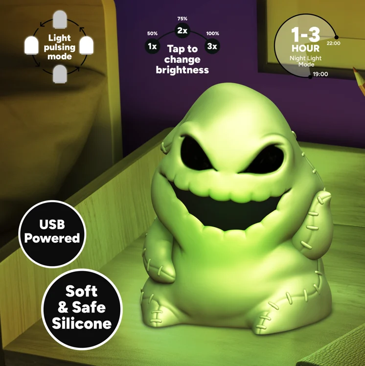 The Nightmare Before Christmas Oogie Boogie 'SquishyGlo' Décorative Light Paladone 15 cm