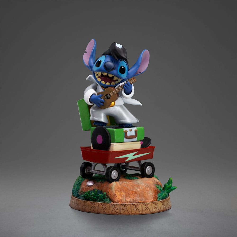 Lilo & Stitch Iron Studios 1/10 Art Scale Stitch King of Rock 17 cm