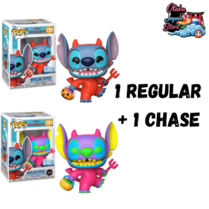 Funko Pop! BUNDLE Lilo y Stitch Stitch as Devil 1791 (REGULAR + CHASE)