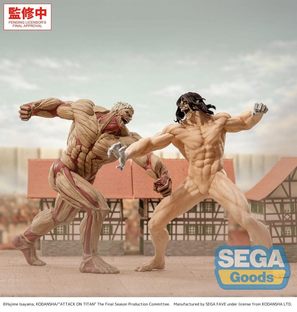 Ataque a los Titanes GigantiX Sega Goods Eren Yeager Armored Titan Ver. 25 cm - Imagen 3