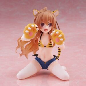 Toradora! Taito Desktop Cute Taiga Aisaka (Tiger Costume Swimwear Ver.) 13 cm