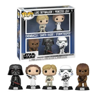 Funko Pop! 5 Pack Star Wars (Luke Skywalker, Princess Leia, Chewbacca, Darth Vader, Stormtrooper)