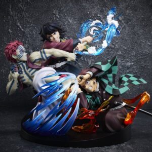 Kimetsu no Yaiba Diorama 1/8 Tanjiro Kamado & Giyu Tomioka VS Akaza 13 cm