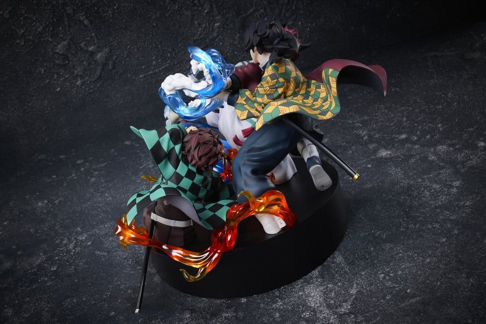 Kimetsu no Yaiba Diorama 1/8 Tanjiro Kamado & Giyu Tomioka VS Akaza 13 cm - Imagen 7