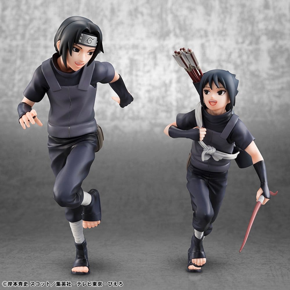 Naruto Shippuden Pack de 2 Megahouse G.E.M. Series Itachi Uchiha & Sasuke (Repeat)