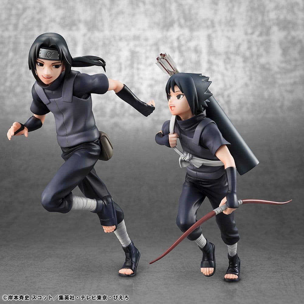 Naruto Shippuden Pack de 2 Megahouse G.E.M. Series Itachi Uchiha & Sasuke (Repeat) - Imagen 2
