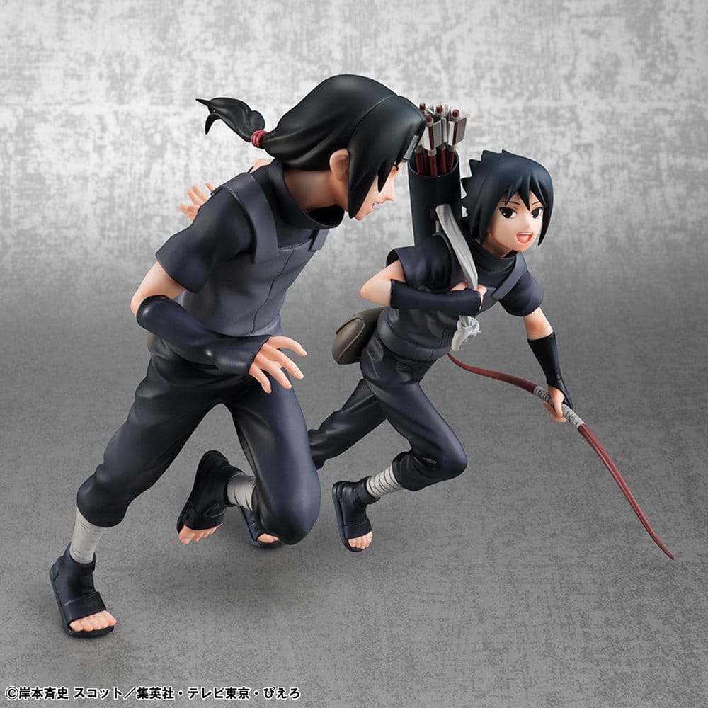 Naruto Shippuden Pack de 2 Megahouse G.E.M. Series Itachi Uchiha & Sasuke (Repeat) - Imagen 4